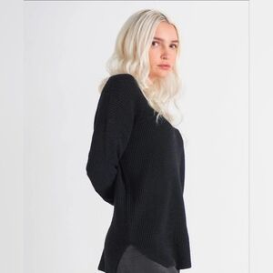Dex Black V-Neck Sweater